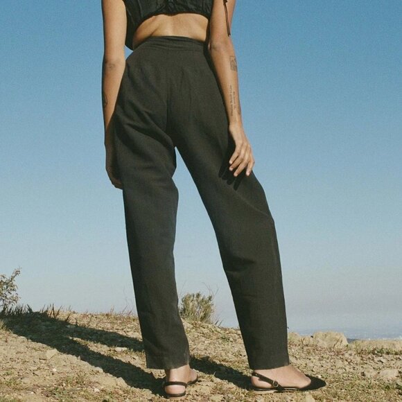 Doen Louvre Pant in Black size 6 NWT - Picture 2 of 9